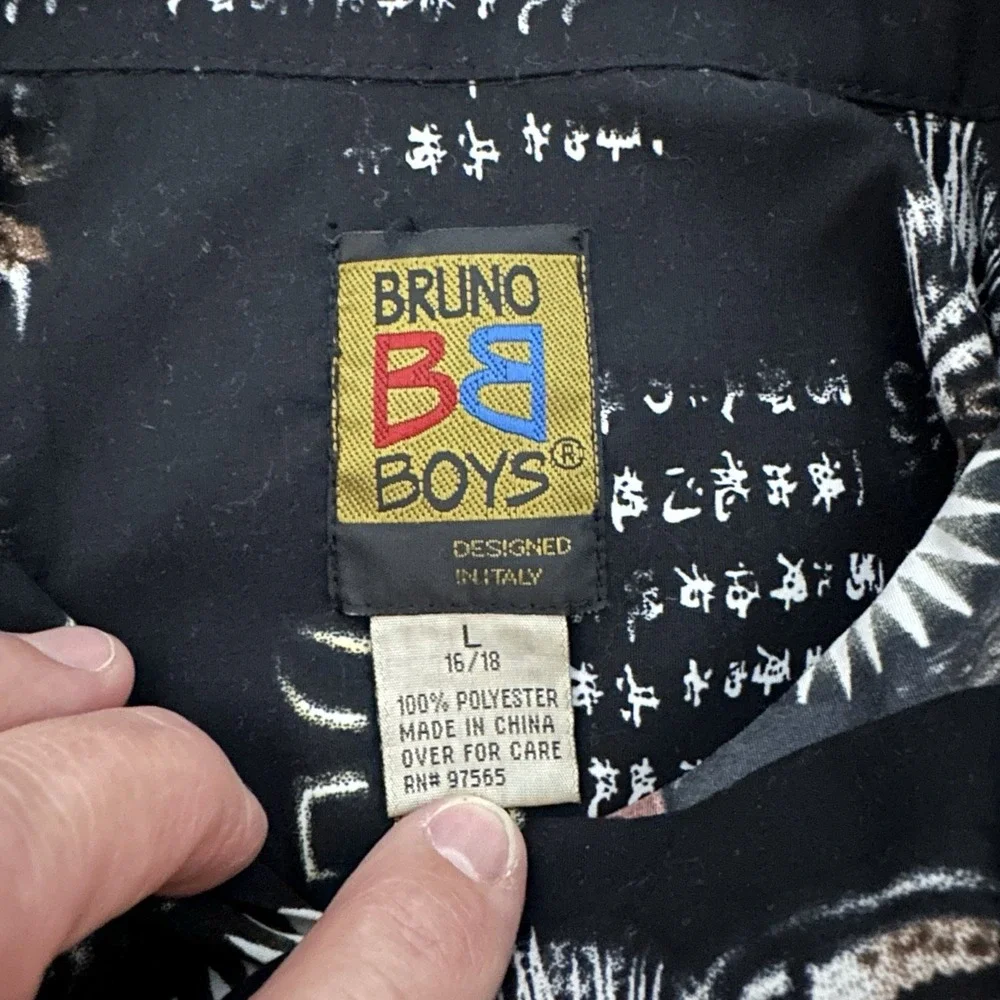 Bruno Boys Large(16-18) Button‎ Up Tiger Chinese